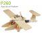 DIY educational wooden solar power plane toys