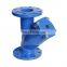DN400 DIN AWWA Cast Iron Flanged Y Strainer y-type water strainer