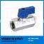 1/4" to 1/2" Mini brass ball valve