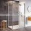 Bathroom sliding glass door shower enclosure flat shower doors tempered glass