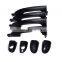 4Pcs Outside Door Handles Set Front Rear Left Right Primed Black For Kia Spectra