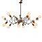 Black Metal Industrial Vintage Spider Design Pendant Light 12 Heads Foldable Chandelier