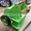 Portable Mobile Stone / glass Hammer Crusher Mill with Wheels
