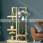 K&B modern cheap new design home decor solid wood white flower pot stand