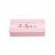 Empty custom cardboard printed pink false mink eyelash packaging box