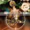 Round Wedding Signs Acrylic Table Numbers with Holder Stand with Gold Number