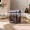 Air-tight oatmeal storage cans stackable plastic food container boxes with venthole in the cover