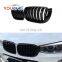 ABS dual slat front grille for BMW X3 X4 F25 F26 2014-2017 2 pcs/pair front kidney mesh hood