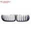 For BMW Grille F10 Racing Grill glossy black double slat line car bumper mesh grill for 5 series F10 F18 M5 2010-2017
