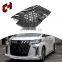 CH Front Hood Mesh Bumper Plastic Car Grills Front Grille Hood Mesh Bumper Grille For Alphard 18 To Wald
