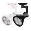 Modern Spot Light Round LED Track Lamp Black White Housing Movable Adjustable LED Track Light