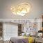 Bedroom Romantic Ceiling Lights Pink Indoor Decoration Love Heart Shaped Acrylic LED Ceiling Lamp