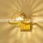 Modern metal glass ball lights Sconces Indoor Stair Light Fixture Bedroom Bedside Home Hallway loft passage wall Lamp