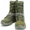 High ankle black genuine Green army sand  military safety boot China