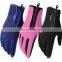 Wholesale Waterproof Pink neoprene fabric with touchscreen fingers outdoor sport diving protective glove