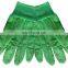 Fluorescent Green Warm Fleece Lining Canvas Cotton Oil and Gas Cheap Gloves with Knit Wrist