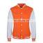 Baseball lettermen varsity jacket for men with leather sleeve custom embroidery patched logo