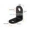 Manufacturer Wholesale Custom Stamping 90 Degree Black Stainless Steel Metal L Angle Mounting Bracket Corner Bracket