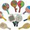 wooden material beach ball racket games