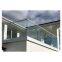 Aluminium U channel base glass railing for balcony