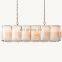 Hengzhi Customize Indoor Decor Villa Dining Room Calcite Pendant Light HARLOW CRYSTAL RECTANGULAR CHANDELIER