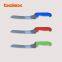 serrated bread knives sandwich toast  slicing knife offset color coded handle wood handle