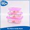 2015 Customed rectangular sealed colorful PP and LDPE crisper box for home