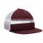 Hot selling customized mesh hat sponge fabric short brim 5 panel trucker cap plain