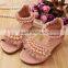 Wholesale Baby Girls Shoes Beige and Pink With Pearl Baby Girls Dress Shoes Kids Sandals