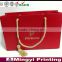 High-Quality Pink Paper Shopping Bag, paper carry bag with handle