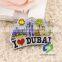 gold foil egypt souvenir metal magnet fridge