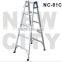 Folding aluminum household step ladder type cable tray