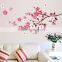 ZY6008 Cherry Blossom Wall Poster Waterproof Background Wall Sticker Stickers for Living room Bedroom Cafe Home Decor Decal Deca