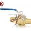 Lead free brass pex and solder ball valve