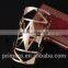 Fashion punk rock Triangle gold arm cuff bracelets hollow metal wide bangle