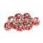 Hot Selling Rhinestone 10 pcs Red Color Glass Beads Loose Beads
