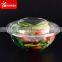 Shanghai disposable Clear Plastic salad bowl with Lids