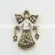 Xmas Gift Antique gold Jewelry Angel Shaped Brooch Pin For Christmas