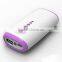 Oval Power Bank With LED Flashlight and Power Indicator 6600mAh