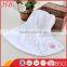 Plain Dyed Embroidered Knitted 2pcs Coral Fleece Baby Blanket