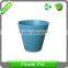 Biodegradable Colorful Mini Zinc plant Pots Bamboo fibre Flower Pots with Drainage Holes