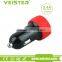 black and colorful cheap tire shape dual port usb car charger