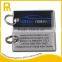 Professional customized metal id tag keychain with company logo customer name
