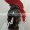 NAUTICAL ANTIQUE GREEK HELMET/DESIGNER HELMET WITH RED PLUME NRH2012