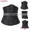 Black Tight Underbust Front Lace Up Waist Cincher Corset