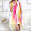 Wholesale cheap chiffon infinity rainbow scarf