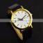 band fashion watch with Your Creative Logo for Women Men Leather Rose gold quartz watch