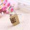 High Security outdoor 3 digits brass padlock