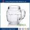 new design Wholesale new design for beer and tea glass cup with handle