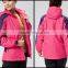 hot sale women yellow active ski jacket with top quality and keep warm